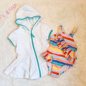 Baby Girl Swim and Coverup Bundle